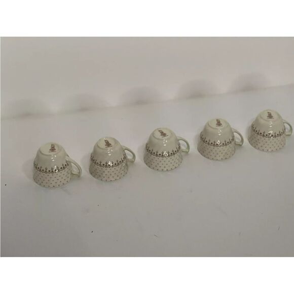 Royal Doulton Grantham Brown 6 Demitasse Espresso Cups and 4 Saucers D547 - Picture 8 of 9